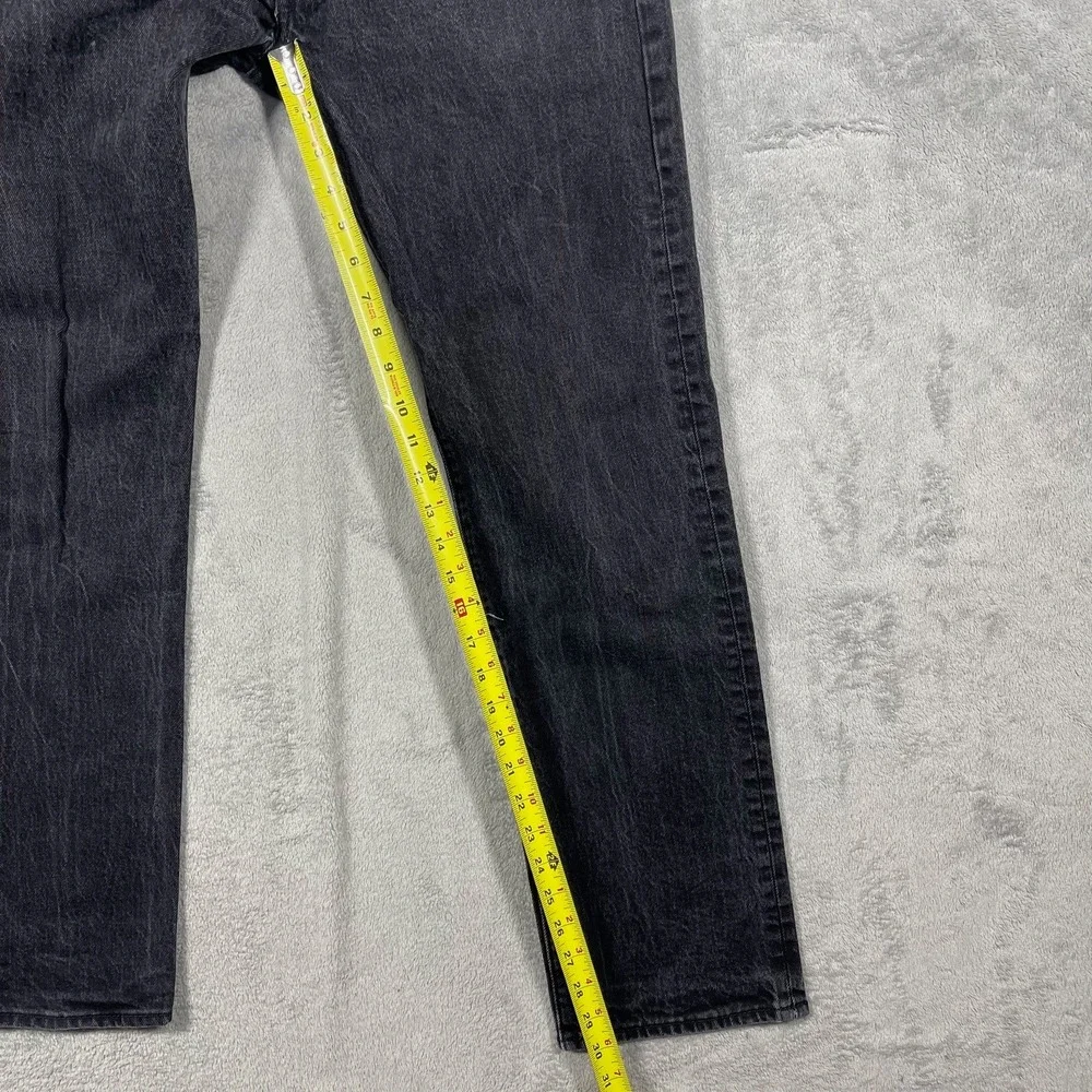 Levi's 501 Original Fit Jeans Men 33(32)x32(30) Black Straight‎ Leg Button Fly